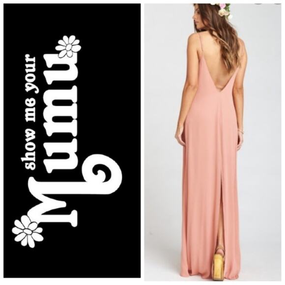 Show Me Your Mumu SMYM Jolie maxi dress in rustic mauve NEW XL - Picture 2 of 5